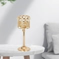 thumbnail image 4 of Langgg European Style Crystal Candle Holder Candlesticks for Dinner Wedding Party M, 4 of 7