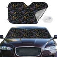 thumbnail image 2 of Kdxio Lavender Flowers Print Windshield Sun Shade,UV Rays and Sun Heat Protection,Sunshade for Car Windshield,Car Shade Front Windshield - Medium, 2 of 6