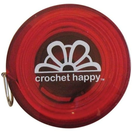 Crochet Happy Tape Measure-Red