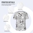 thumbnail image 5 of Rocae Pandas for Breathable Men's Baseball T-Shirt Fashionable Casual Baseball Jersey, Moisture-wicking Sportswear XX-Large, 5 of 9