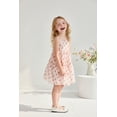 thumbnail image 4 of 4T Baby Girls Dress 5T Girls Sleeveless Dress Flower Print Toddler Girls Summer Floral Dress Suspender Dress Pink, 4 of 11
