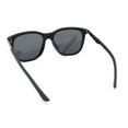 thumbnail image 4 of Polarized Fancy Gentlemans Horn Rim Sleek Plastic Rectangle Sunglasses Matte Black - Black, 4 of 4