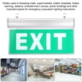 thumbnail image 1 of High-quality Acrylic 3W 12 LEDs Emergency Exit Sign Light,  Indicator Lamp 110-220V, 1 of 8