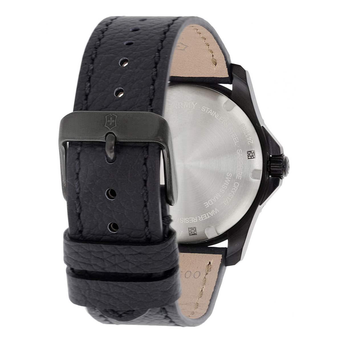 Victorinox Women's Swiss Army 241788 Maverick Small Black Leather Strap Watch