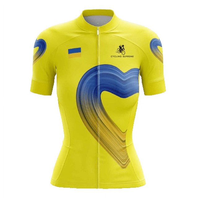 Ukraine Heart Women's Cycling Jersey - 2XL