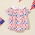 thumbnail image 2 of JUMEYU Usa Baby Clothes Funny Newborn Infant Baby Girl On Sundays Bodysuit Romper 0 3 6 9 12 18 24 Months (Red,12-18 Months), 2 of 7