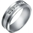 thumbnail image 2 of Diamond Men Band in Tungsten Carbide,10, 2 of 4