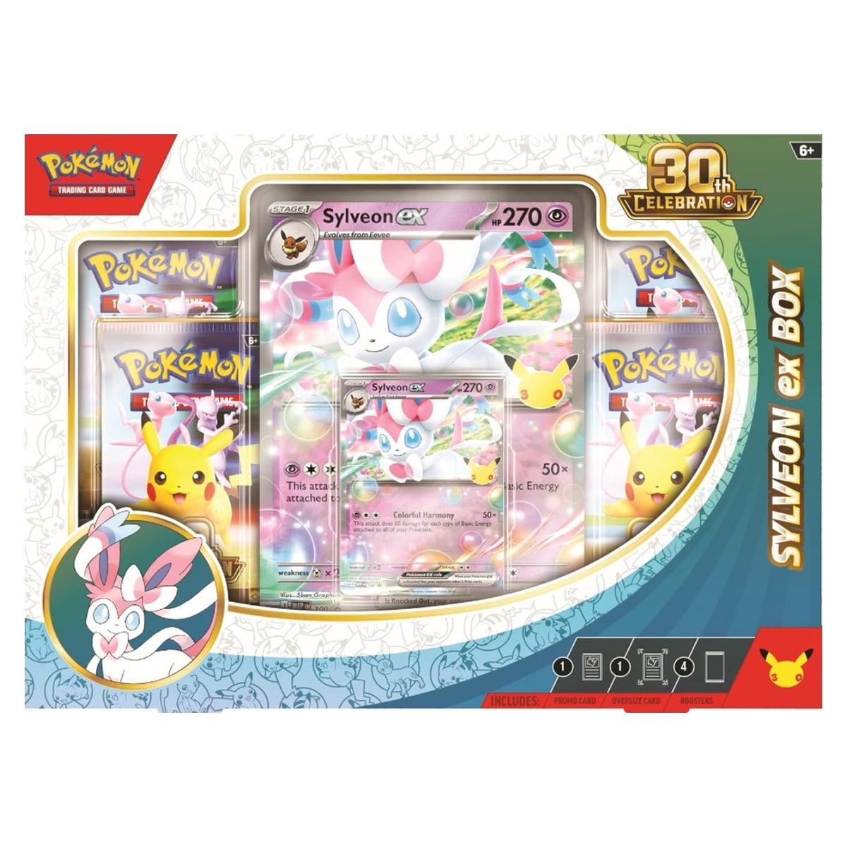 Sylveon Pokemon 30th Celebration Ex Box
