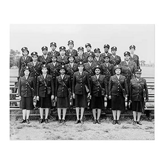 HISTORIX Vintage 1944 First African American Nurses in England Portrait Photo - 8x10 Inch Military Service Women Nurses in England Poster Print