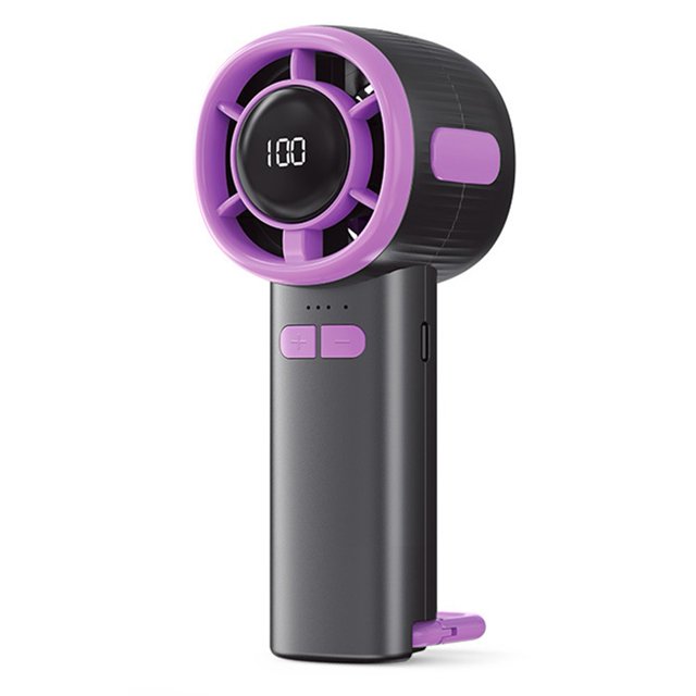 High-Power 100-Speed USB Portable Handheld Fan: Stylish, Quiet & Versatile!