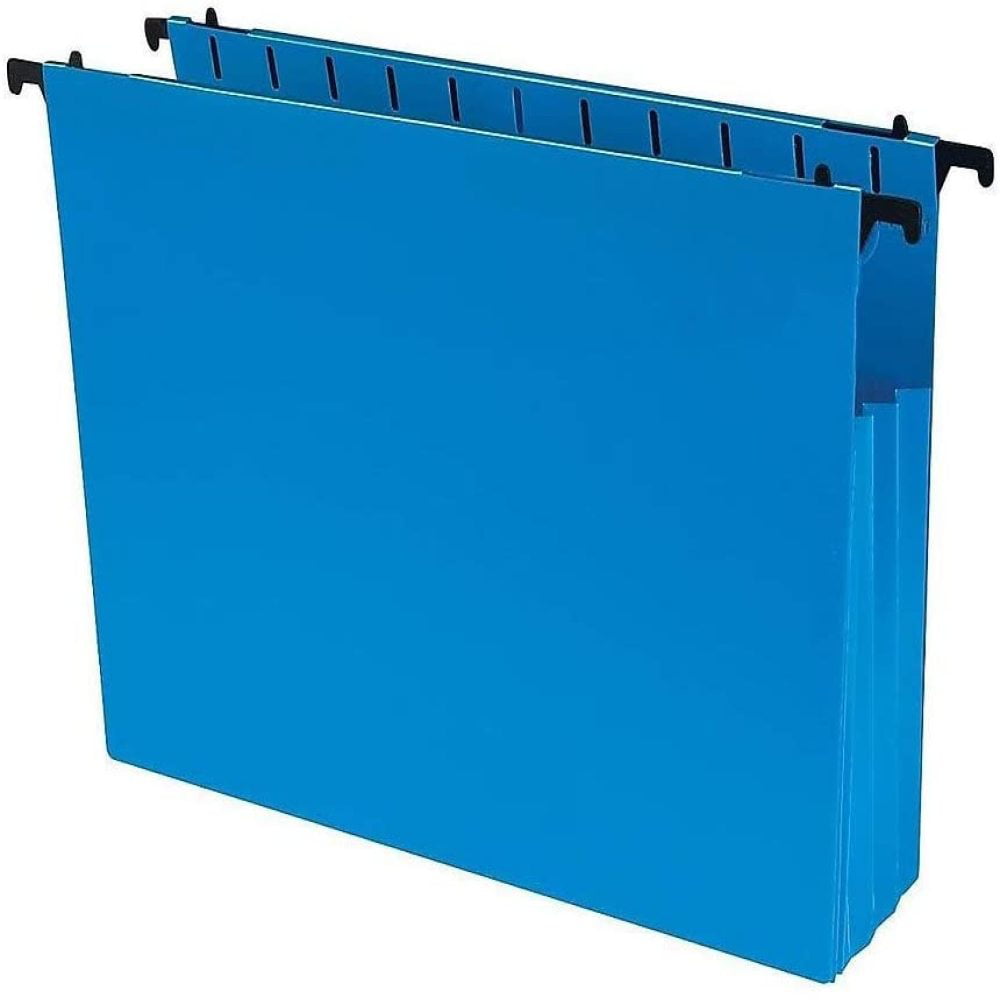12/Pack 1InTheOffice Translucent Poly File Folders Assorted 