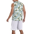 thumbnail image 2 of Naloa Tulips Flowers Basketball Jersey Reversible Men's Mesh Athletic Sports Shirts Training Practice S-4XL4X-Large, 2 of 6