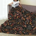 thumbnail image 6 of Pofeuu Floral Print Ultra-Soft Micro Fleece Blanket,for Bed Or Sofa,All Season Throw Blankets Flannel Blanket-60"x50", 6 of 7