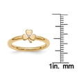 thumbnail image 4 of Diamond Sterling Silver Yellow-Plated Clover Ring, 4 of 7