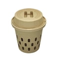 thumbnail image 2 of 8 Gallon Beige, Outdoor Organic Compost Bin Garden Bucket, Handle Ventilated Design For Garden Backyard And Home Kitchen Composting For S And Family, 2 of 9