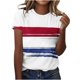 thumbnail image 2 of Fiudx Ofertas Del Día Camiseta Informal de Manga Corta con Cuello Redondo y Estampado Del Día de La Independencia para Mujer, 2 of 4
