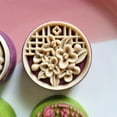 thumbnail image 5 of Milue Creative Flower Shape Mooncakes Molds Hand Press For Autumn Festival Baking, 5 of 6