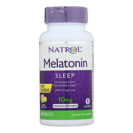 Natrol Melatonin 10mg F/D Tab -60 10 mg Citrus / FD