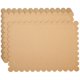thumbnail image 1 of Manteles individuales de papel kraft festoneados desechables, paquete de 100, 1 of 9
