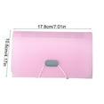 thumbnail image 3 of chaungfeng 7x4.2in Expandable Portable Folder, 13 Pocket Rope Accordion File Organizer, Plastic Wallet for Cards,Coupons,Receipt,Tax Item, Mini Expanding Folders, 3 of 6