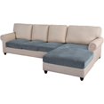 thumbnail image 1 of Sectional Couch Covers Pieces Knitted Jacquard Sofa Seat Cushion Covers L Shape Separate Cushion Couch Chaise Cover for Both Left/Right Sectional Couch ( Seater + Chaise ), 1 of 6