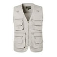 thumbnail image 2 of Men's Lightweight Outdoor Fishing Vest with 16 Pockets – Loose Casual Utility Cargo Vest for Travel & Safari, 2 of 5