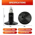 thumbnail image 3 of ECOSUB 150W Ceramic Heat Emitter, E26 Reptile Heat Lamp Night Reptile Terrarium Heat Bulb 2PC, 3 of 9