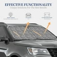 thumbnail image 3 of Goofa Black Leopard Pattern 2 Piece Car Windshield Sun Shade Foldable | Front Windshield Shade for Sun, Heat and UV Rays | Sunshade for Car Front Window-Small, 3 of 7