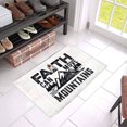 thumbnail image 3 of MKHERT Christian Biblical Lettering Matthew Faith Can Move Mountains Doormat Rug Home Decor Floor Mat Bath Mat 23.6x15.7 inch, 3 of 3