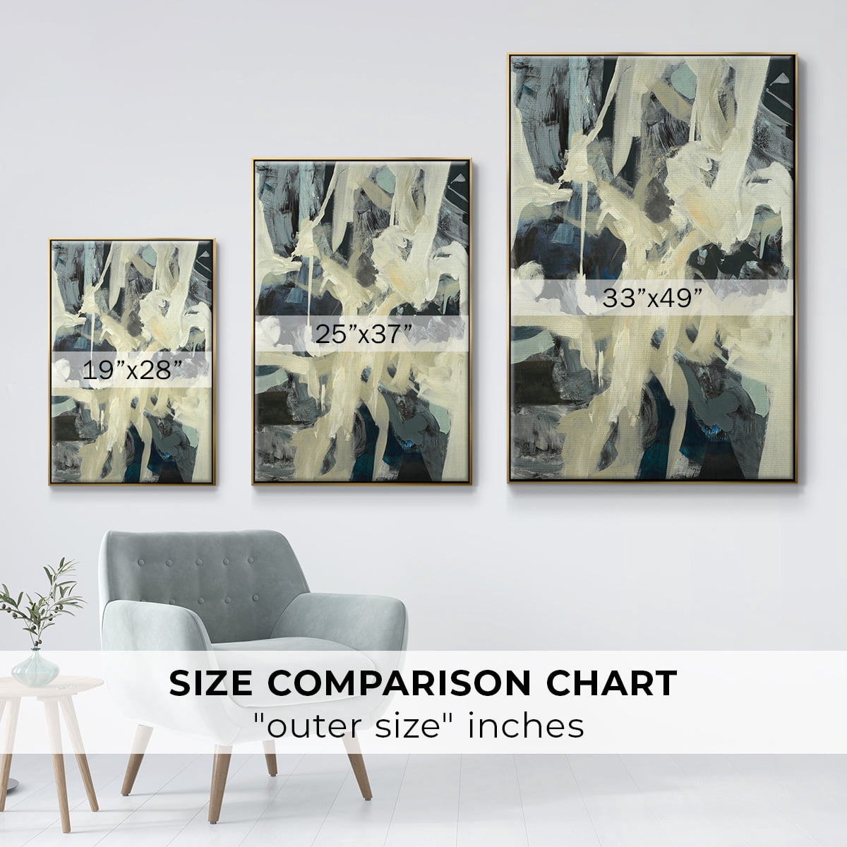 Bearers Framed Premium Gallery Wrapped Canvas - Ready to Hang - 25 x 37 - Gold Floating Frame