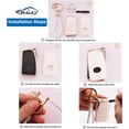 thumbnail image 4 of for Lexus Key Fob Cover Soft TPU Smart Car Key Shell Case for Lexus RX is ES GS LS NX RS GX LX LC 2 3 4 Buttons White Key Protector with Bling Leather Keychain,1,white, 4 of 6