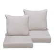 thumbnail image 4 of ATR ART to REAL 2PCS Outdoor Chair Cushion Set,Patio Furniture Replacement Cushions,24" x 24",Waterproof & Fade Resistant,Khaki, 4 of 9