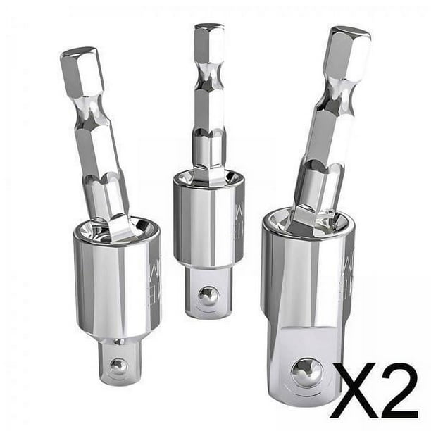 Adaptador de Llave de tubo DYNWAVEMX 2x3 Piezas 1/4 3/8 1/2 pulgadas