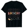 thumbnail image 3 of Kiijoy Girls Birthday T-Shirt Letter Print Short Sleeve Crew Neck T Shirt Summer Tee, Sizes 1-13, 3 of 3