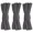 Tan Gray, variant on 3pair Double Layers Flat Shoelaces Deep Gray for Sneakers 36 45 48 54 63 72 Inch