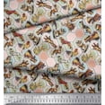 thumbnail image 2 of Soimoi Polyester Crepe Fabric Geometric,Bird & Animals Patchwork Print Fabric by The Yard 52 Inch Wide, 2 of 3