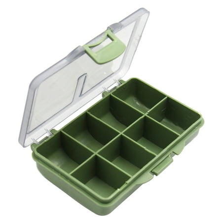 Mini Fishing Tackle Box 1-8 Compartments for Small Clear PP Waterproof