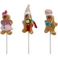 thumbnail image 3 of Northlight Plush Gingerbread Christmas Picks -  10" - Set of 3, 3 of 6