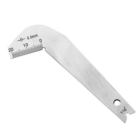 

AMNHDO Bit Pattern Drill Template Gauge Weld Drill Bit Angle Measurement Gauge