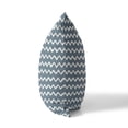 thumbnail image 4 of Chevron Wave Blue Throw Pillow, 4 of 4