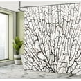 thumbnail image 5 of Ambesonne Coral Shower Curtain, Cracked Branch Brown, 69"Wx84"L, Beige, 5 of 5