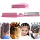 thumbnail image 4 of Peine de pelo plegable, peine cepillo de pelo portátil de viaje, peine de masaje antiestático de doble cabeza, 4 of 5