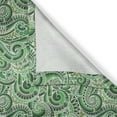thumbnail image 5 of Ambesonne East Grommet Curtain, Classical Retro Green Swirls, 50" x 120", Black and Green, 5 of 6