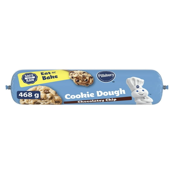 Pillsbury Chocolate Chip Cookie Dough, Ready to Bake, 468 g, 468 g