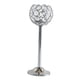 thumbnail image 1 of Candelabro votivo de cristal con mosaico y diamantes para mesa de comedor o boda 24cm Plata, 1 of 9