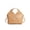 Khaki, variant on New Top Layer Cowhide Braided Women's Work Handbags Triangular Design Fashionable Soft Genuine Leather Tote Crossbody Bags