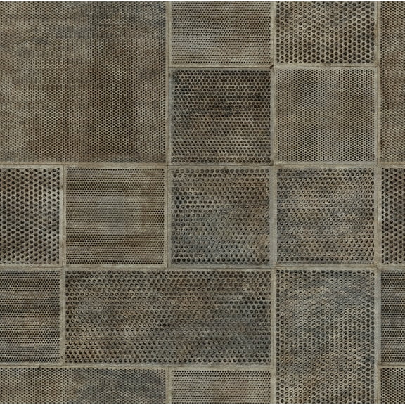 Fine Decor Ellison Gold Geometric Wallpaper, 20.5-in by 33-ft, 56.38 sq. ft.