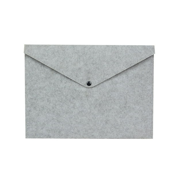 Organizador de archivos Cateissary carpeta de fieltro gris claro