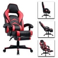 thumbnail image 4 of Gaming Chair with Footrest and Reclining Backrest, Racing Style High Back Office Chair, 4 of 7
