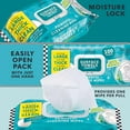 thumbnail image 3 of 3-pack Bleach Surface Wipes, thick and large, disposable, for all-purpose cleaning in bathrooms, kitchens, offices, 300 count soft flow, biodegradable, fresh scent, 3 of 4